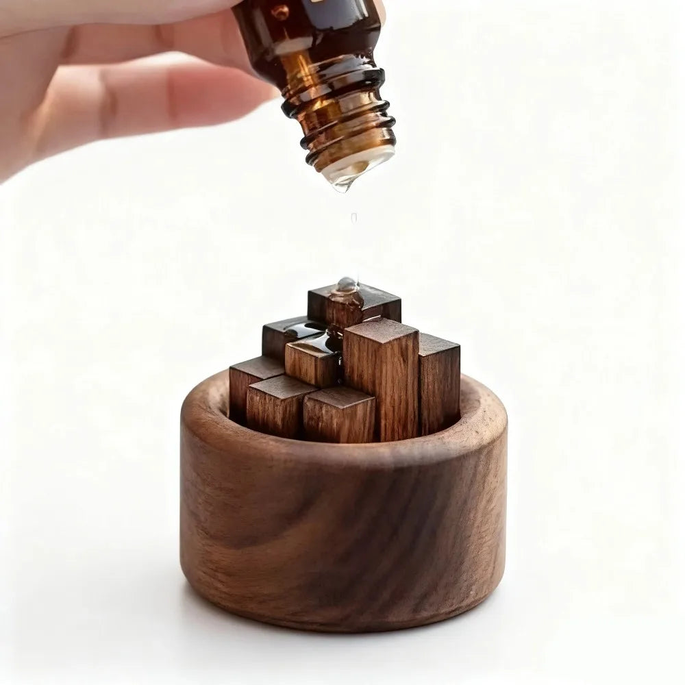 Wood Essential Oil Diffuser Beech Black Walnut Aroma Fragrance Decor 2026