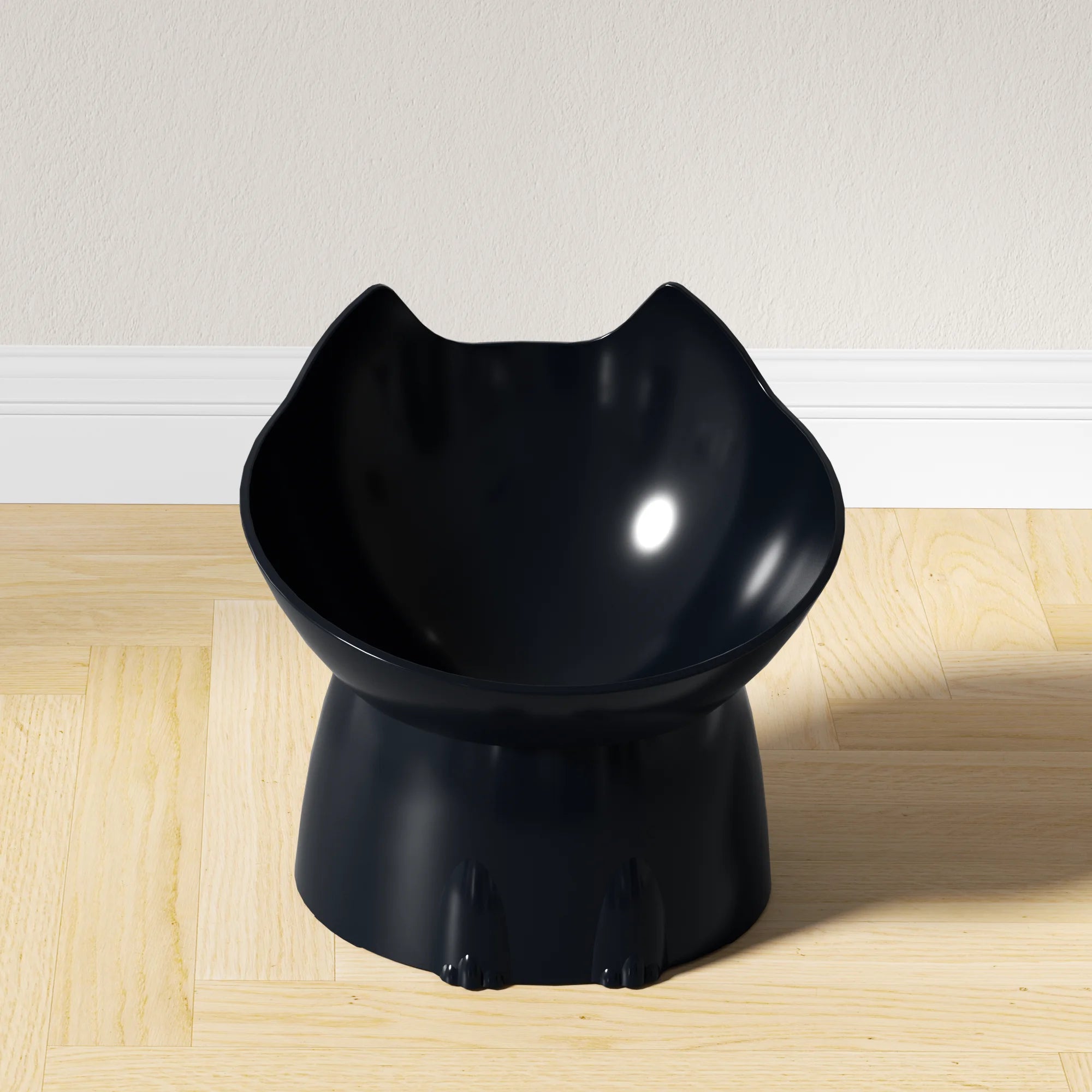 Elevated Cat Bowl Anti Tip Tilted Pet Feeding Dish