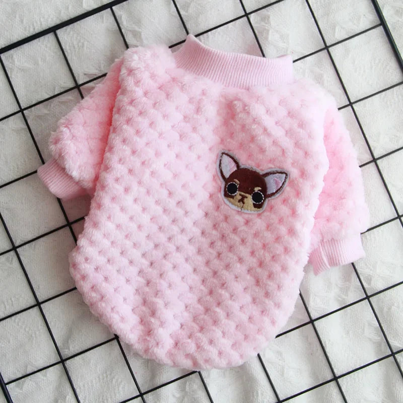 Fleece Dog Hoodie Warm Pet Sweater Jacket