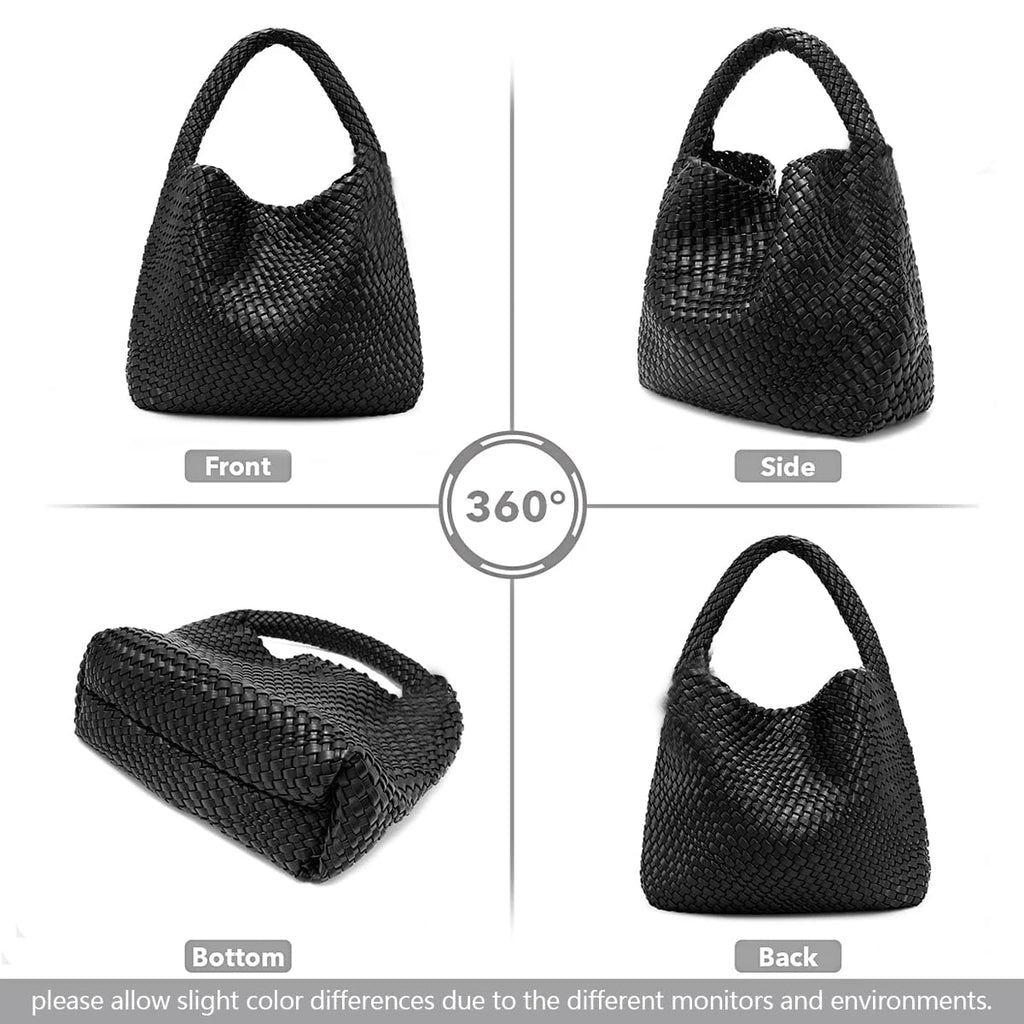 Women Tote Bag Large Capacity Soft Leather Shoulder Bag Summer Travel Shopper Tote
