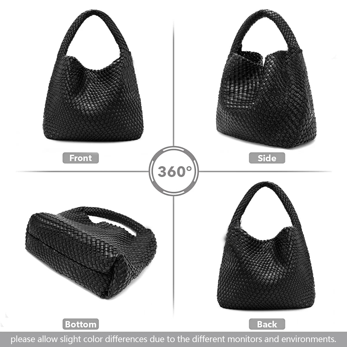 Women Tote Bag Large Capacity Soft Leather Shoulder Bag Summer Travel Shopper Tote