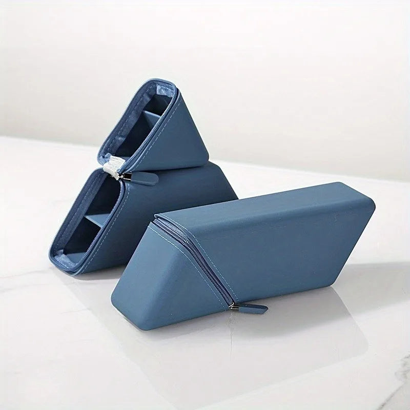 Foldable Silicone Pen Holder Expandable Pencil Cup Desk Organizer Large Capacity