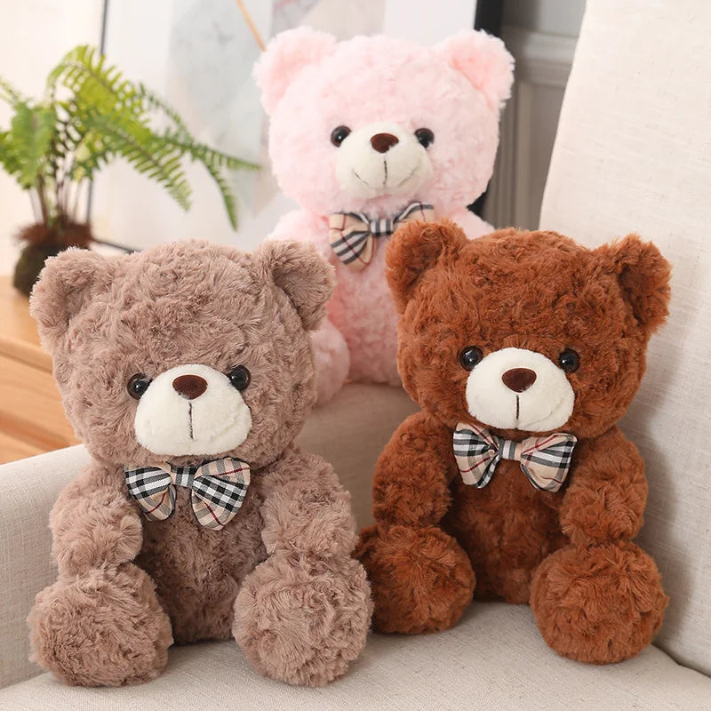 Teddy Bear Plush Pillow 25cm 35cm Soft Stuffed Animal Gift