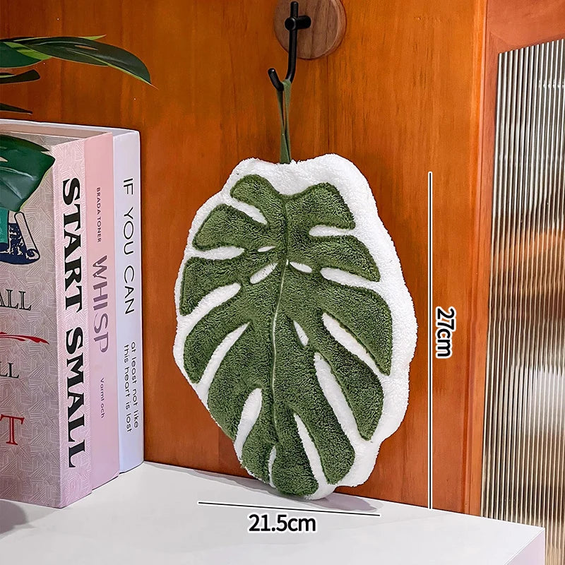 Super Absorbent Hand Towel Kitchen Bathroom Hanging Cleaning Cloth Handkerchief
