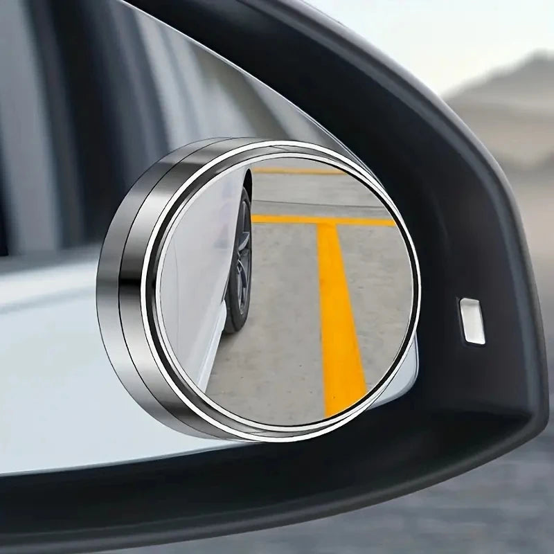 360 Degree Adjustable Blind Spot Mirror Wide Angle Rear View Car Mirror Set