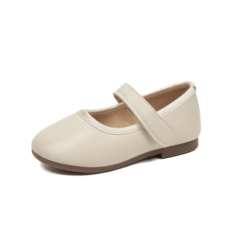 Girls Mary Jane Flats Soft Leather Princess Shoes for Toddlers & Kids