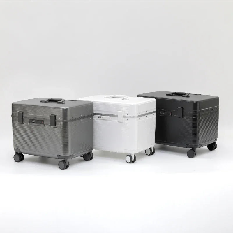 Aluminum Frame Carry On Suitcase ABS Trolley Luggage with Spinner Wheels