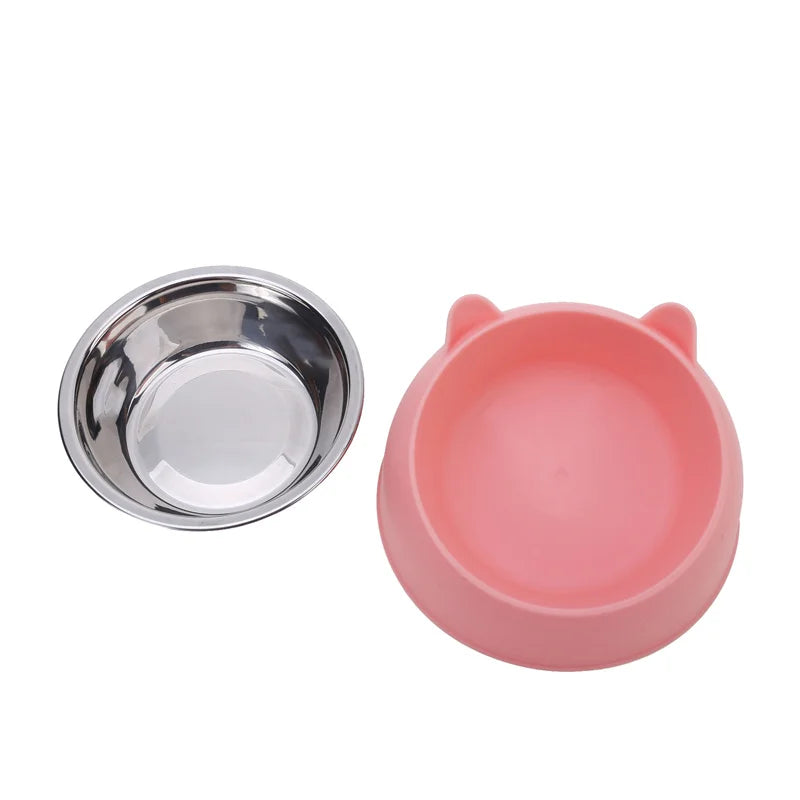 Inclined Stainless Steel Cat Bowl for Cats and Dogs