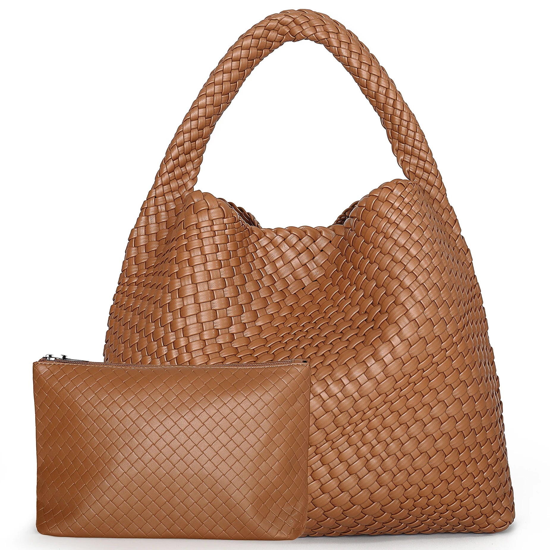 Women Tote Bag Large Capacity Soft Leather Shoulder Bag Summer Travel Shopper Tote