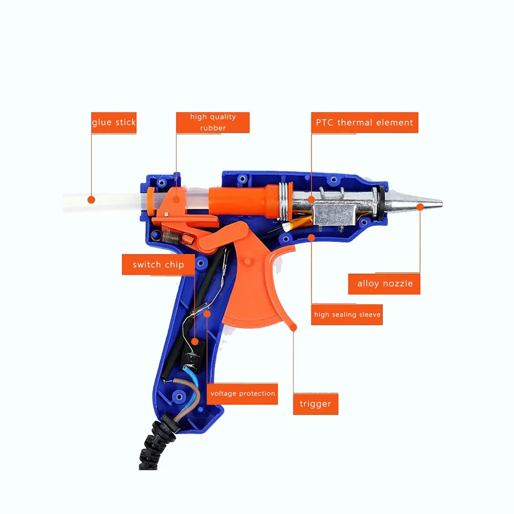 Mini Hot Glue Gun 20W – DIY Craft & Repair Tool with Glue Sticks
