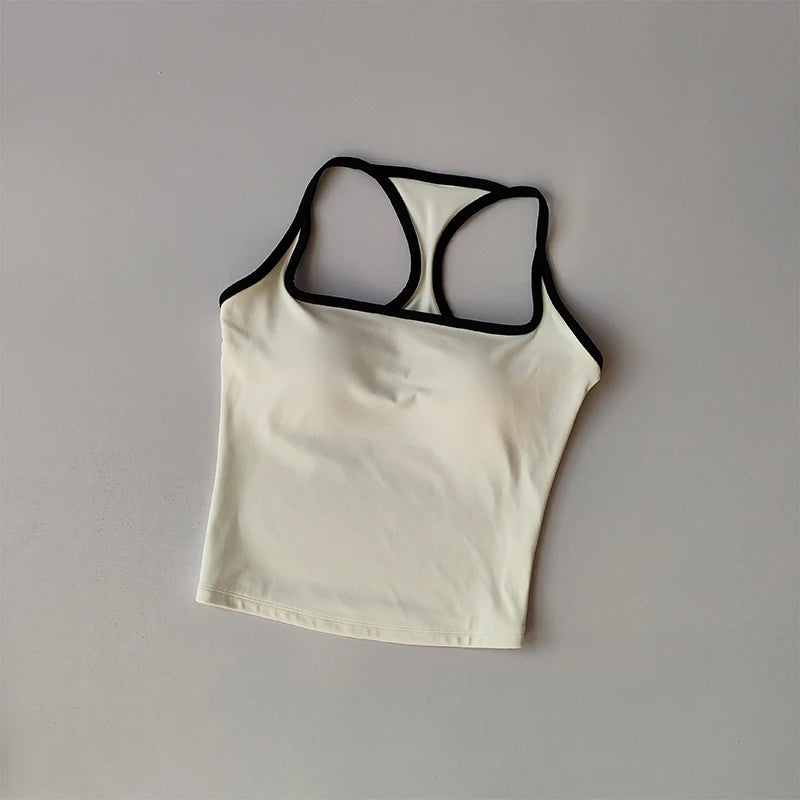 Women Sports Bra Vest Shockproof Padded Yoga Fitness Top