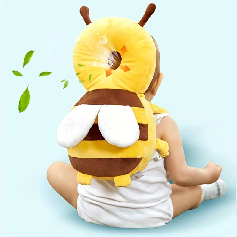 Baby Bee Head Protection Pillow Anti Fall Breathable Safety Hat for Toddlers