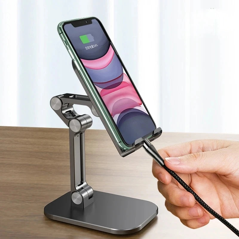 Foldable Phone Tablet Stand Adjustable Desk Holder for iPhone iPad Android