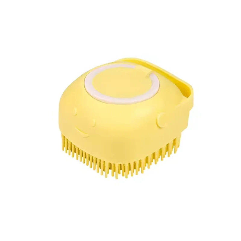 Dog Bath Brush with Shampoo Dispenser – Easy Pet Cleaning Tool