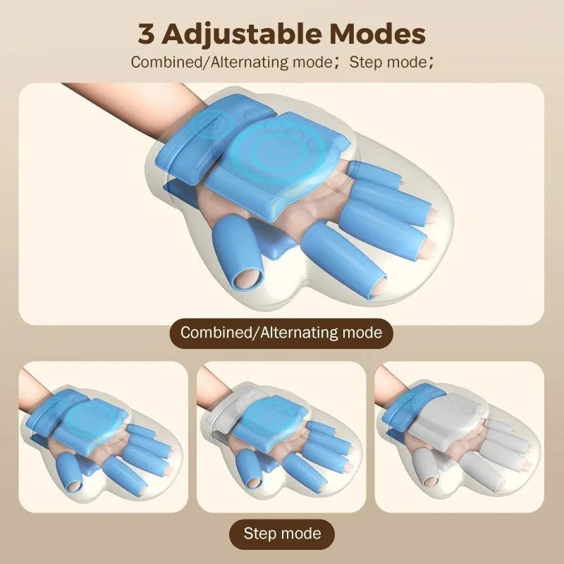 Electric Hand Massager Air Compression Finger Wrist Palm Vibration Relax Device