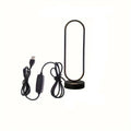 LED Ring Table Lamp 3 Color Dimmable Bedside Night Light for Bedroom Living Room