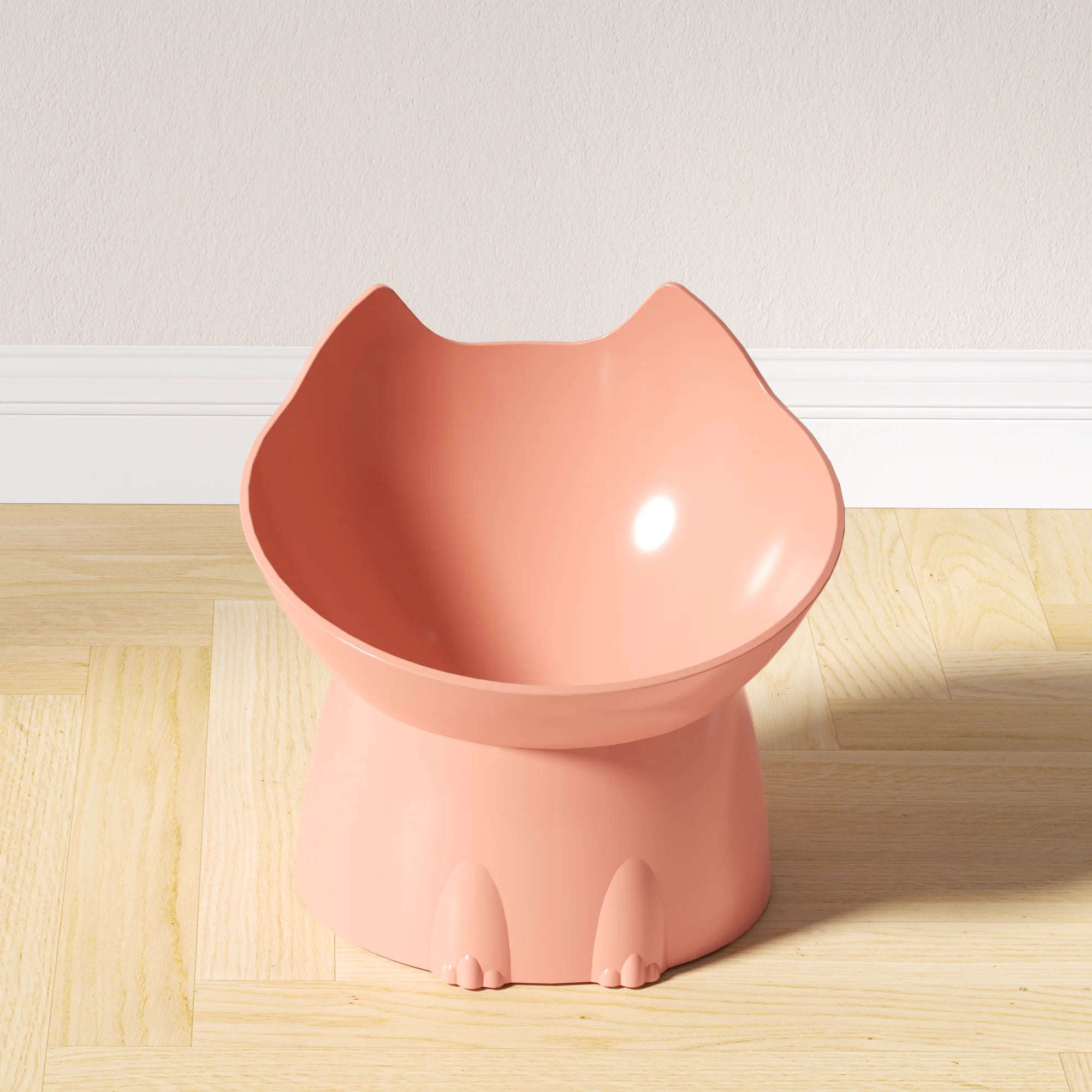 Elevated Cat Bowl Anti Tip Tilted Pet Feeding Dish