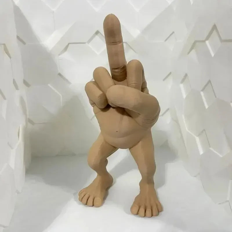 Funny Middle Finger Desk Figure Resin Office Desktop Decoration Creative Ornament