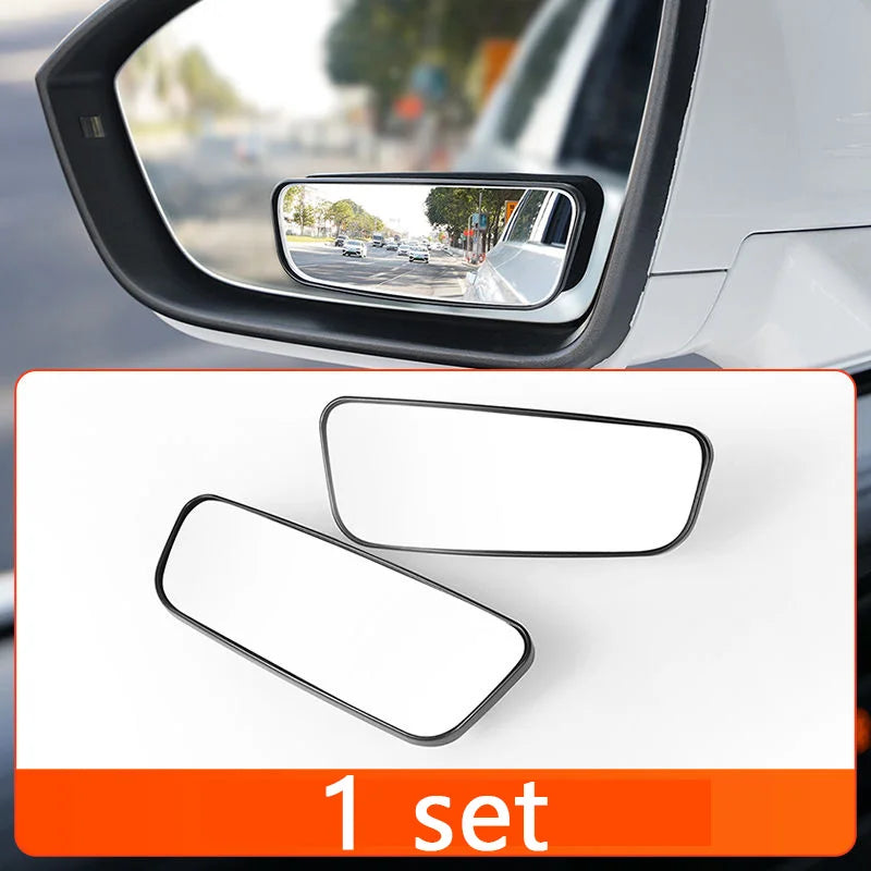 360 Degree Adjustable Blind Spot Mirror Wide Angle Convex Car Rear View Mirror Set