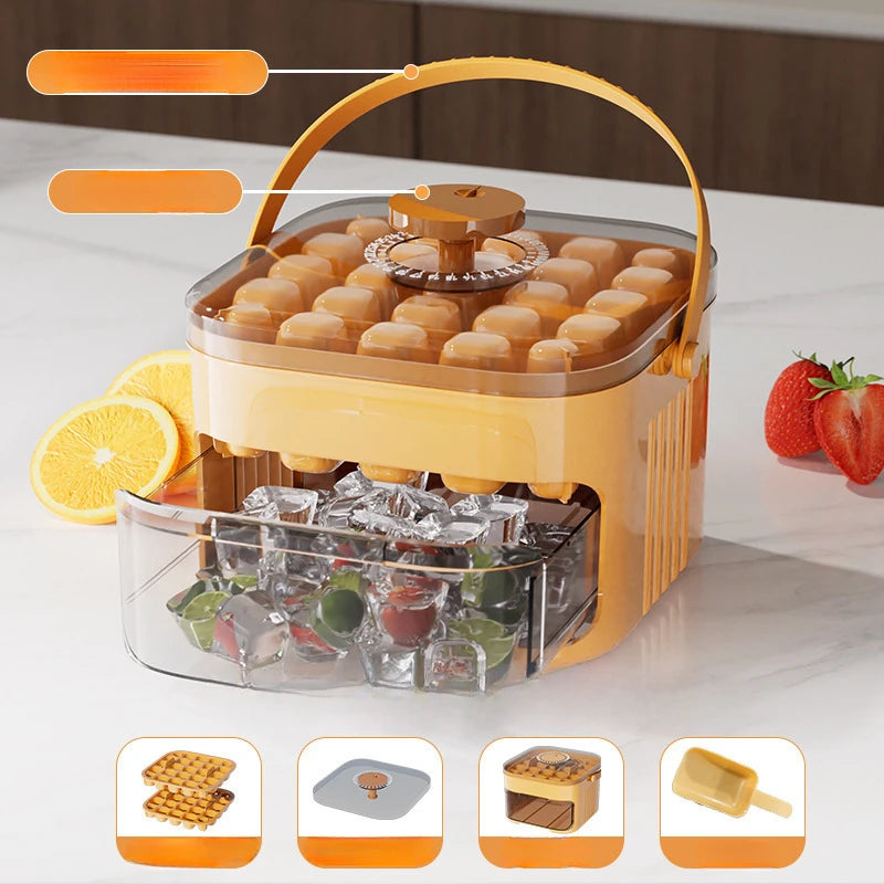 Ice Cube Maker with Storage Bin