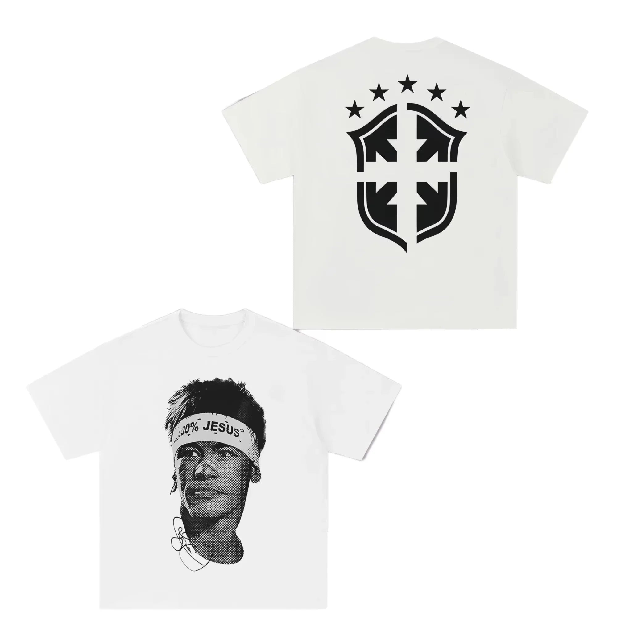 Neymar Graphic Print Short Sleeve Shirt