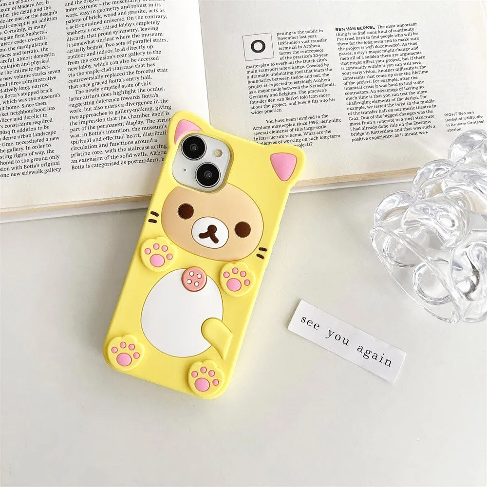 Cute Rilakkuma Bear iPhone Case