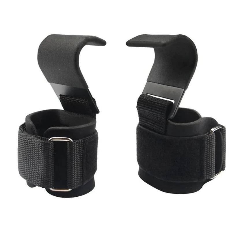 Weight Lifting Hook Grips Wrist Wrap Gym Pull Up Support Straps Powerlifting Gloves
