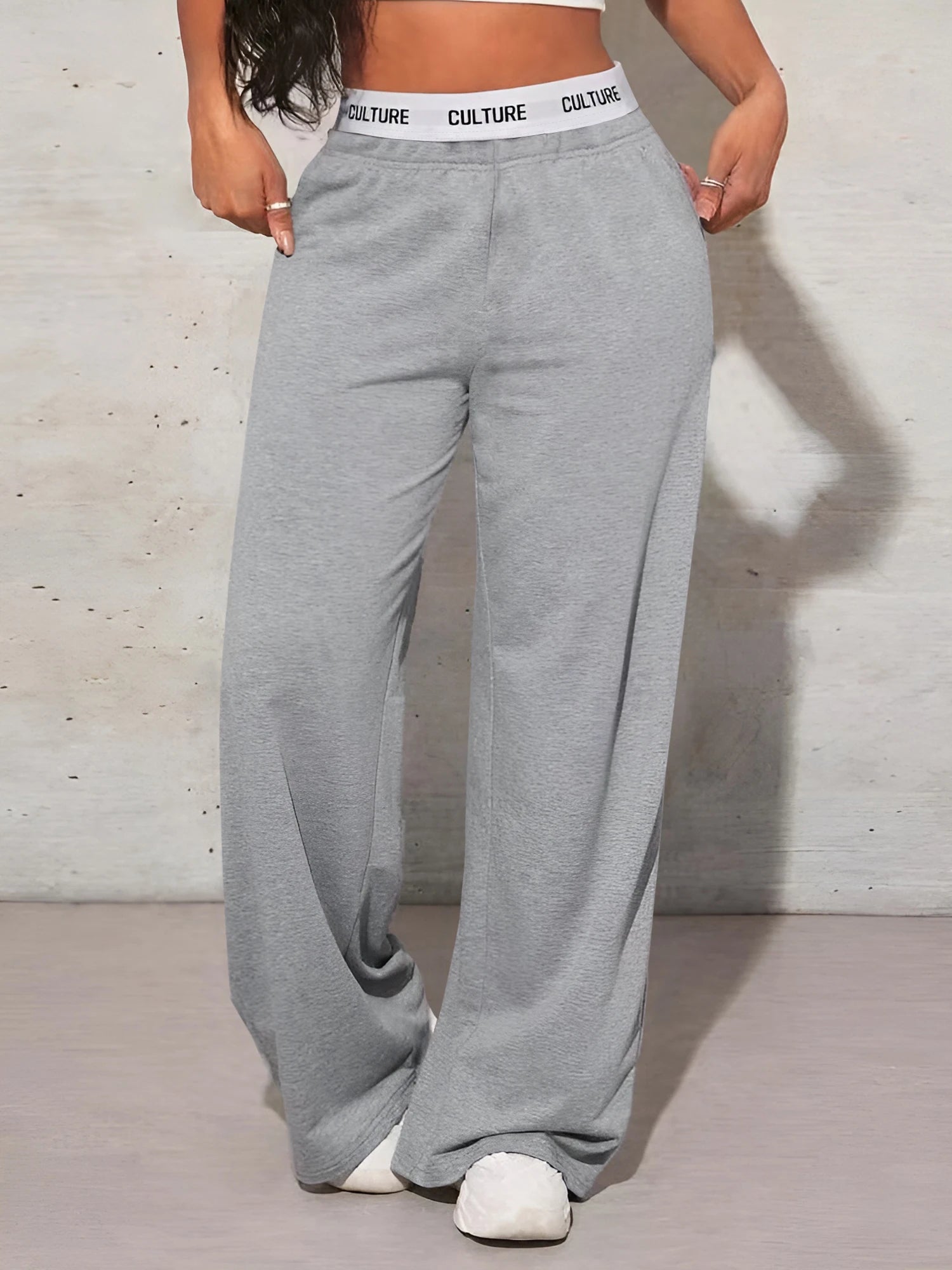 Women’s High Waist Wide Leg Sweatpants Tummy Control Baggy Joggers
