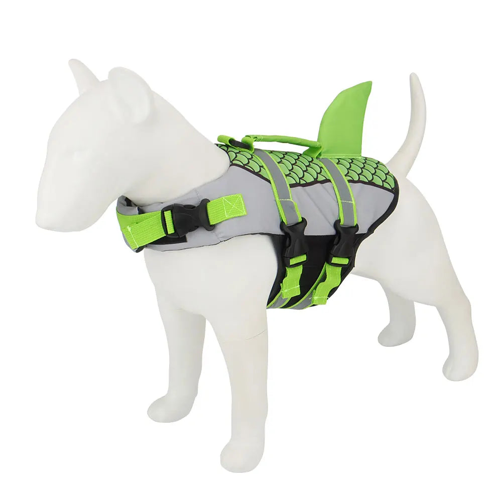Shark Dog Life Jacket Swim Vest Pet Swimming Harness for Summer