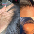 Straight HD Lace Front Human Hair Wig – Glueless Pre-Plucked Natural Hairline Wig