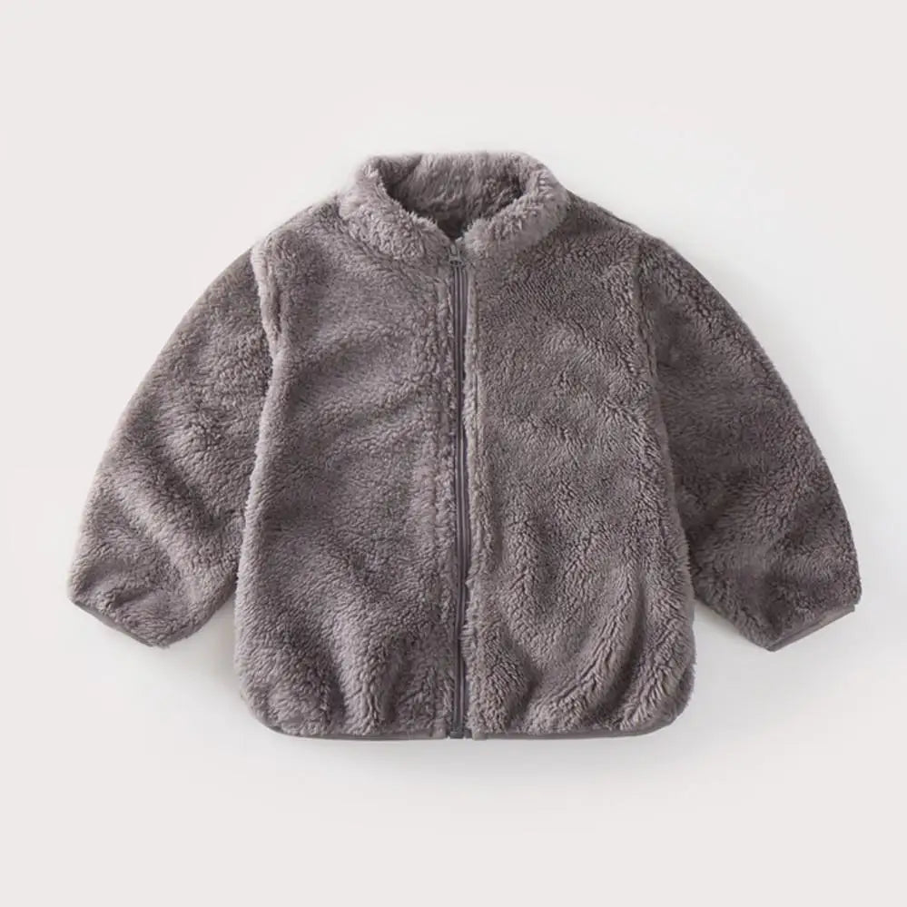 Kids Warm Plush Coat for Baby Boys and Girls