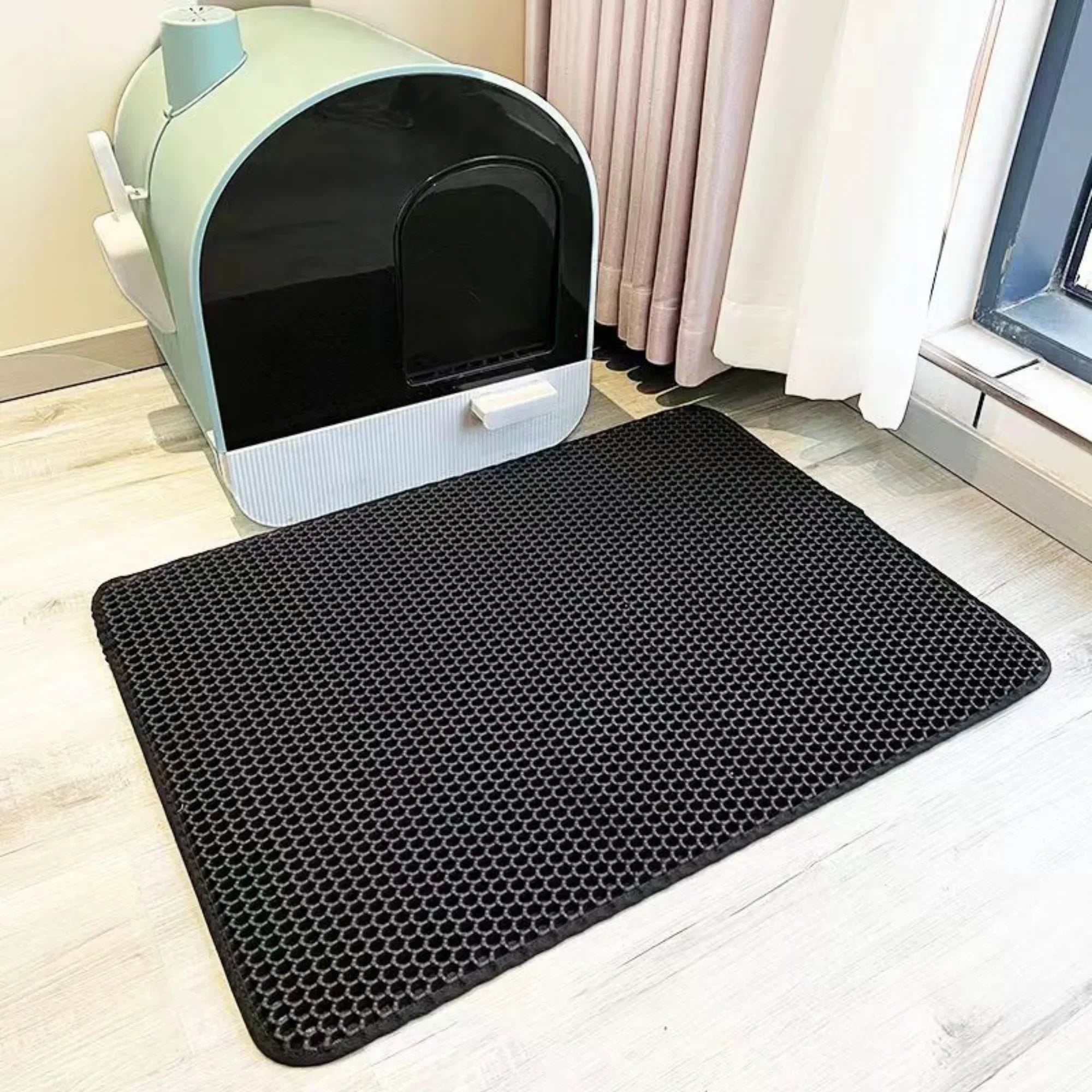 Extra Large Waterproof Cat Litter Mat Non Slip Floor Protector