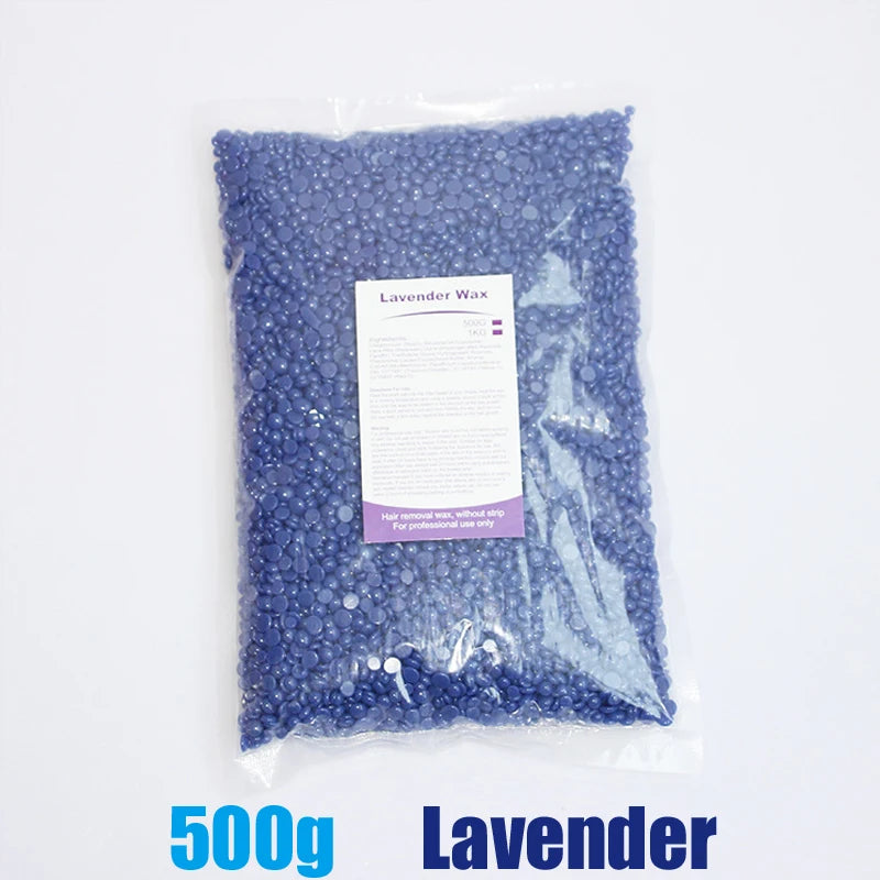 Hard Wax Beans – 500g Hair Removal Wax for Face, Legs & Body, No Strip Needed