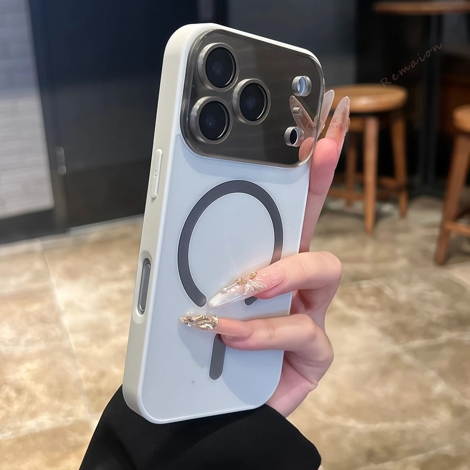 Magnetic MagSafe Big Window Charging iPhone Case