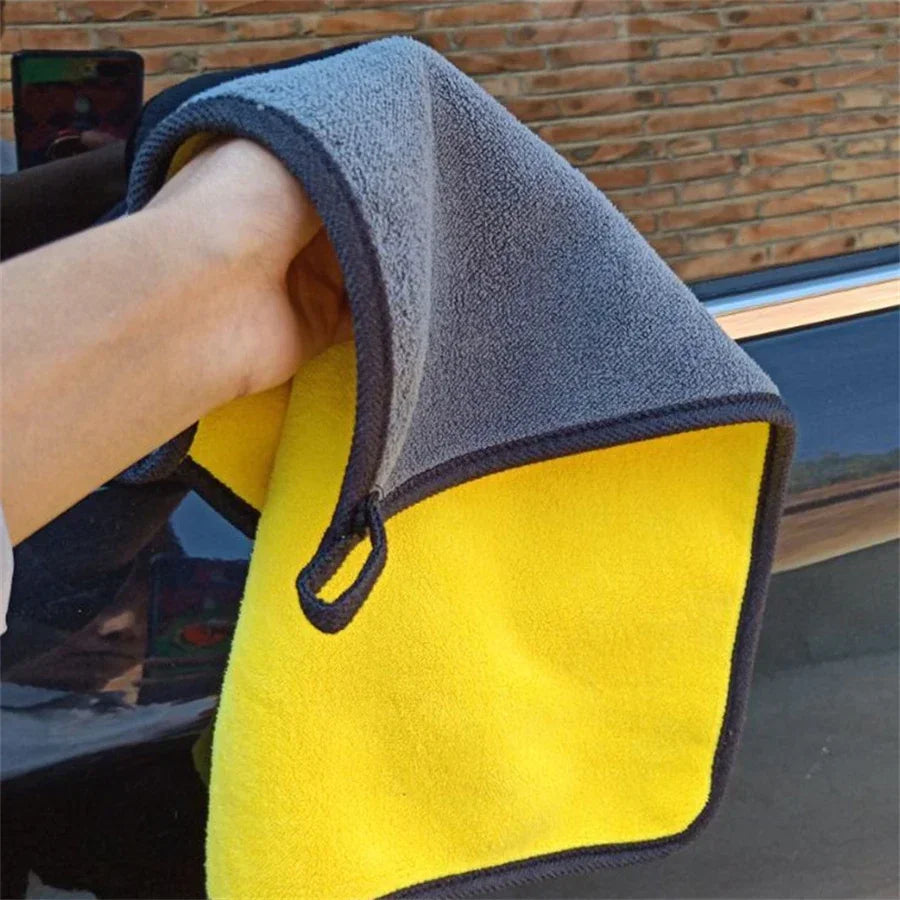 Microfiber Car Cleaning Towels – Ultra Soft Double Layer Drying Cloth for Car Detailing