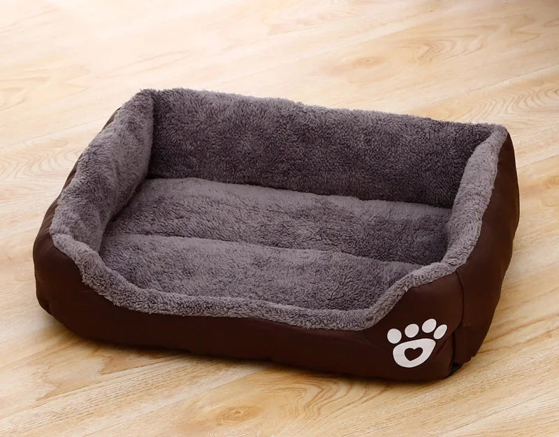 Warm Square Dog Bed for Small Medium Large Dogs and Cats