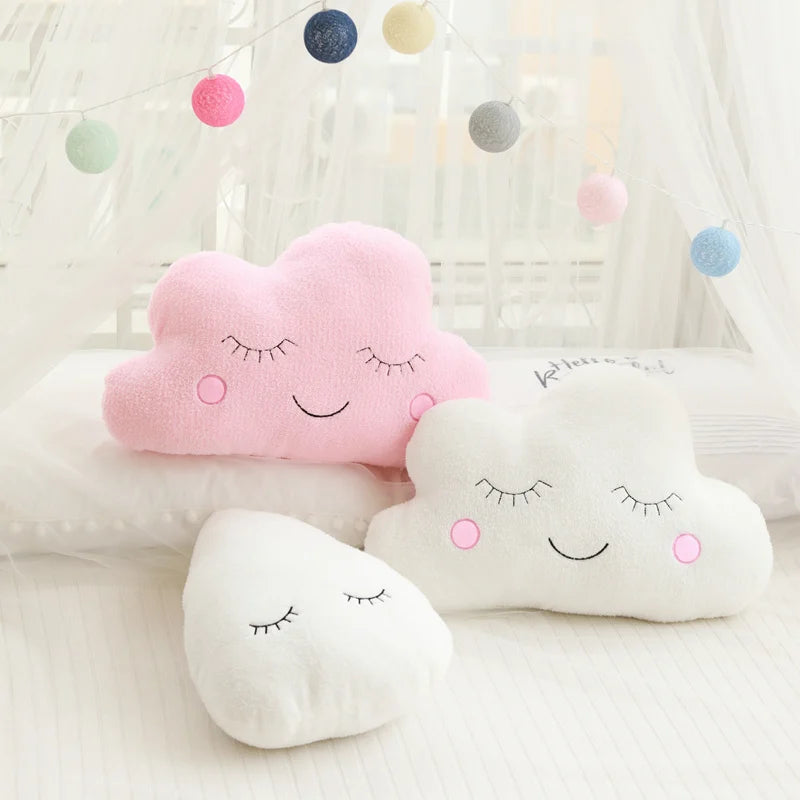 Cloud Moon Star Plush Pillow for Kids Room Decor