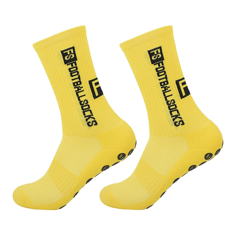 Anti Slip Football Socks Mid Calf Non Slip Grip Socks Men Women Sports Cycling Running Yoga Socks 1 Pair