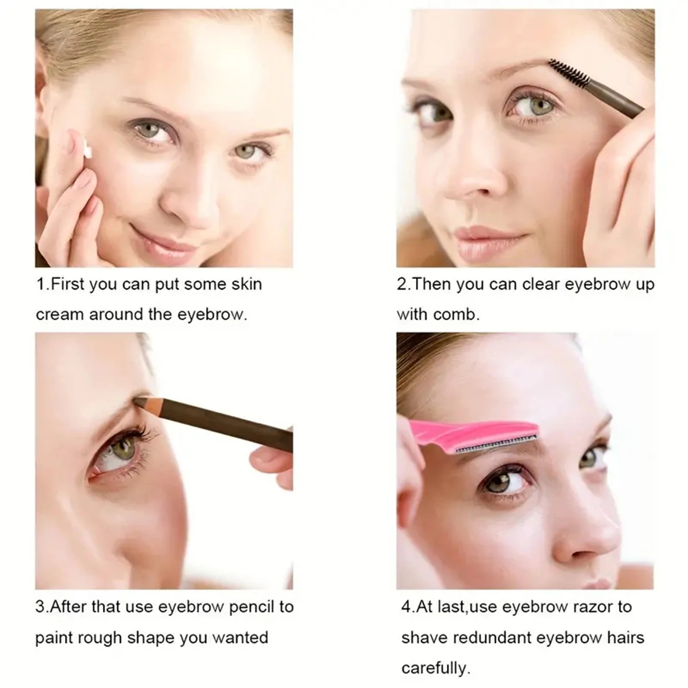Wholesale Eyebrow Razor Face Shaver 5-40pcs Women Men Hair Trimmer Safe Cover