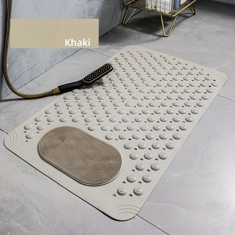 Non Slip PVC Bath Mat Massage Nubs Bathroom Shower Rug 0.8cm Thick