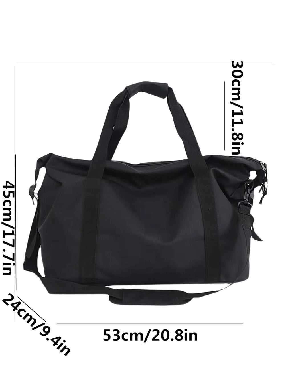 Large Capacity Travel Gym Bag Lightweight Crossbody Luggage Tote