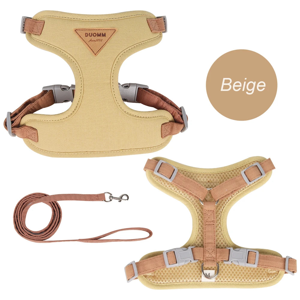 Breathable Pet Harness and Leash Set for Cats and Small Dogs Outdoor Walking