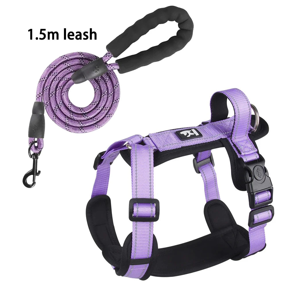 Reflective Dog Harness with Handle Adjustable Vest for Small Medium Dogs