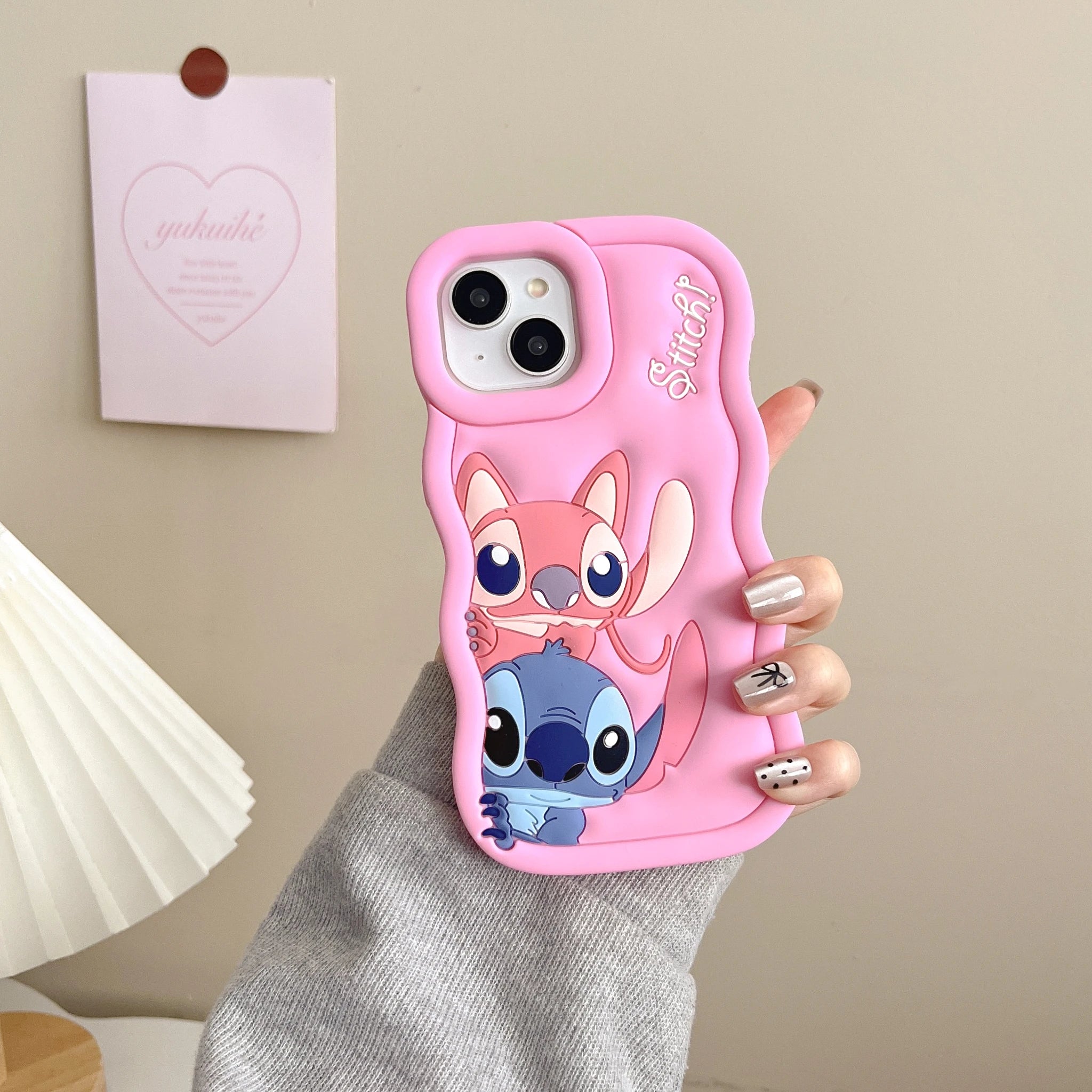 Cute 3D Stitch Silicone Soft Shockproof iPhone Case