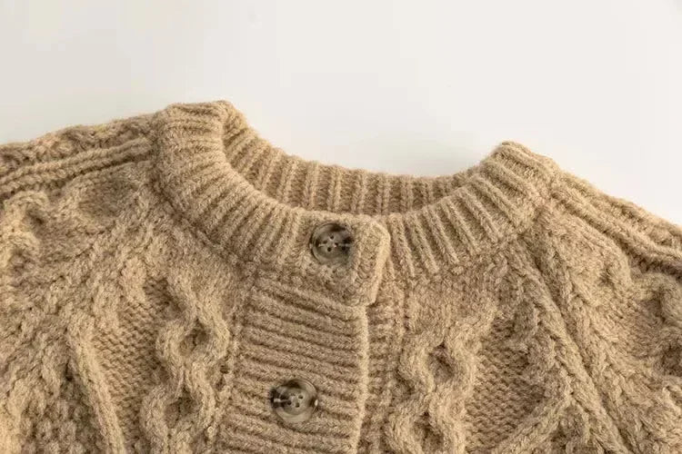 Kids Knit Cardigan Sweater Warm Long Sleeve Jacket for Boys & Girls