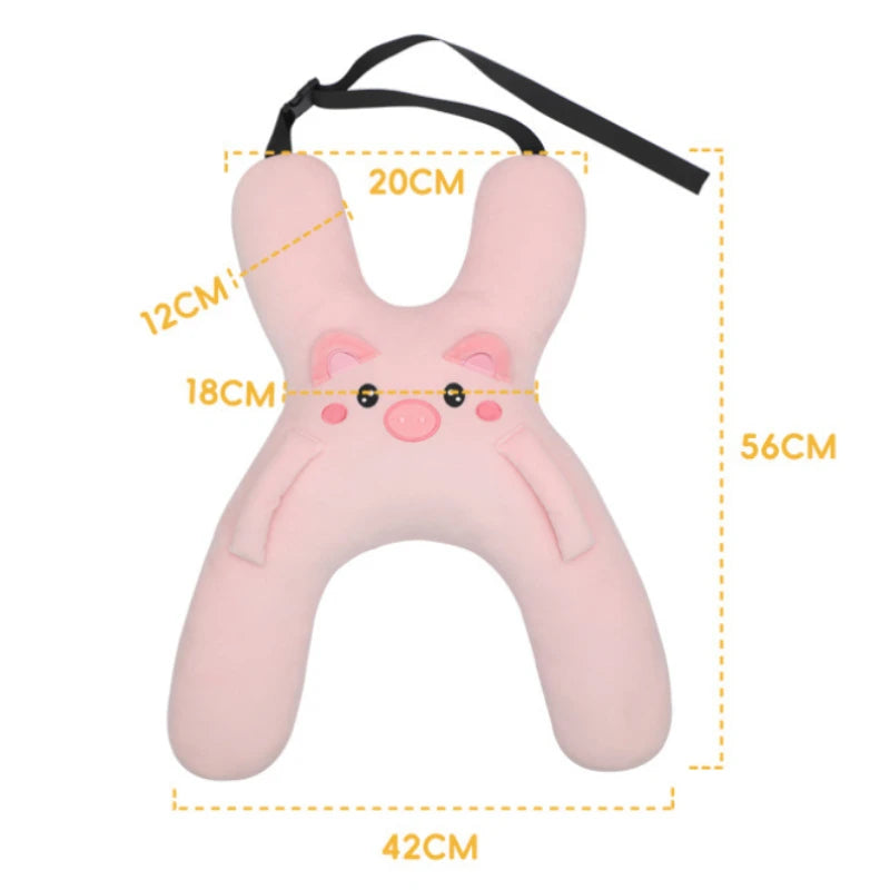 Kids Car Neck Pillow Seat Belt Sleep Support Travel Head Safety Cushion