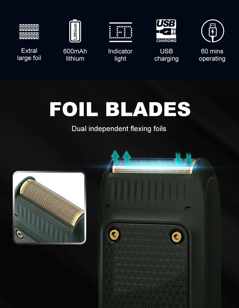 V-353 Electric Shaver Men Rechargeable Portable Beard Trimmer Mini Razor