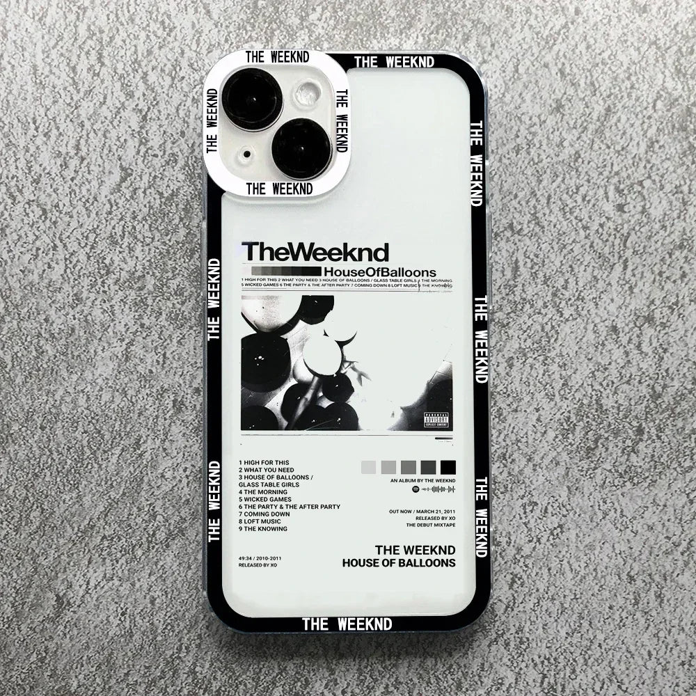 The Weeknd Minimalist Poster Shockproof iPhone Case