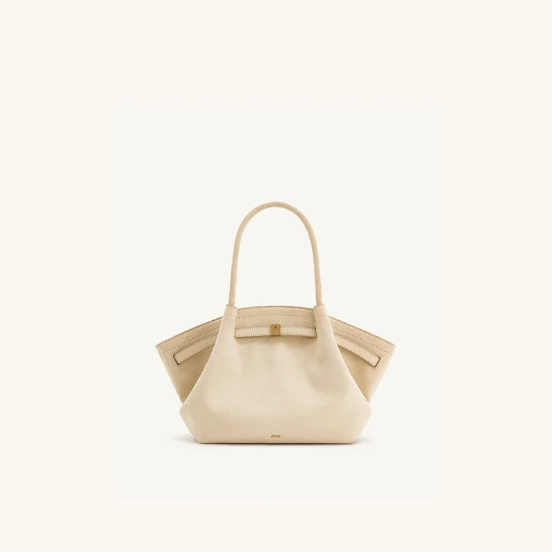 Dumpling Shoulder Bag Large Capacity Women Tote Handbag Minimalist Style
