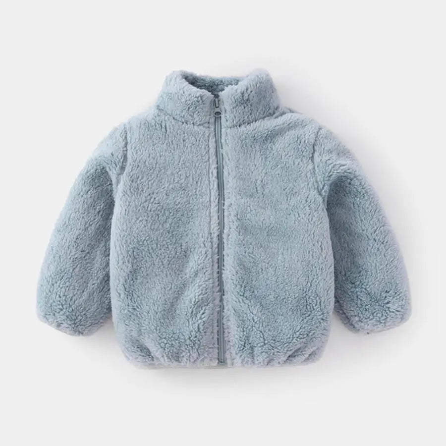 Kids Warm Plush Coat for Baby Boys and Girls